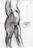 Akt-szkic by Franciszek Starowieyski, 1998, pastel, papier, sold Jun 2003