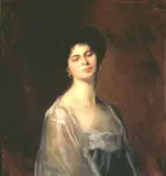 Otto Propheter, Portret damy, ok. 1910, olej, płótno