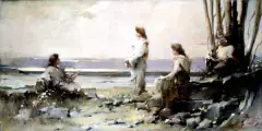 Franciszek Żmurko, Pieśń wieczorna, 1894, olej, płótno