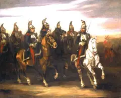 Piotr Michałowski, Kirasjerzy (Kirasjerzy francuscy), przed 1835, olej, płótno