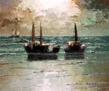 Georg Arnold, Kutry na morzu