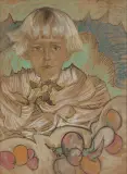 Stanisław Ignacy Witkiewicz, PORTRET TOMASZA DOMANIEWSKIEGO, X 1924, pastel, papier