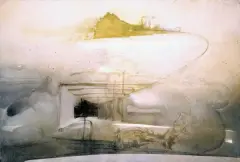 Jerzy Stajuda, Nautilus, 1990, olej, płótno