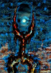 Kompozycja (postać chwytająca światło) by Jerzy Tchorzewski, 1981, akwarela, gwasz, papier, sold Apr 2003