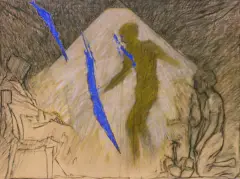 Jacek Waltos, Bez tytułu, 1986, pastel, papier