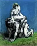 Adam Hoffmann, Arystoteles i Philis, 3 IV 1970, pastel, papier