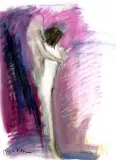 Para by Alicja Wahl, 1989, pastel, papier, sold Apr 2003