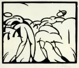 Szymon Syrkus, Tańcząca para, 1921, drzeworyt,papier krem. żeberk