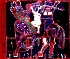 Bez tytułu by Eugeniusz Markowski, olej, płótno, sold Apr 2003