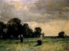 Herman Schmidtmann, Zbieranie ziół, olej, płótno