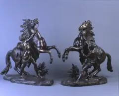 Guillaume Coustou the Elder, KONIE POSKRAMIANE PRZEZ STAJENNYCH, brąz patynowany