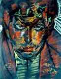 Stanisław Ignacy Witkiewicz, PORTRET MĘSKI, maj 1929, pastel, papier