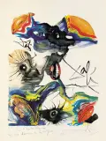 USTA by Salvador Dalí, 1971, litografia, papier, sold Mar 2003