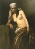 Franciszek Jan Machniewicz, Odaliska, 1885, olej, płótno