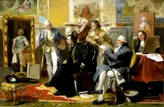 Jan Czesław Moniuszko, W pracowni Bacciarellego, 1907, olej, płótno