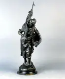 Powrót z połowu by Hipolit François Moreau, ok. 1890, brąz patynowany, sold Oct 2002