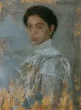 Olga Boznańska, Portret pani w białej sukni