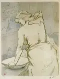 Henri Toulouse-Lautrec, Myjąca się kobieta, 1896, litografia, papier