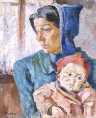 Mela - (Melania Mutermilch) Muter, Macierzyństwo, ok. 1915-20, olej, płótno