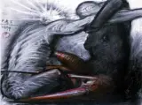 Bez tytułu by Franciszek Starowieyski, 1994, pastel, papier, offered Jun 2002