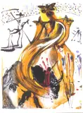 Torreador z motylami by Salvador Dalí, litografia, papier, sold Jun 2002