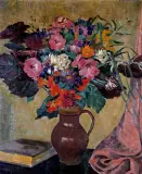Helena Cygańska-Walicka, Kwiaty, 1954, olej, płótno