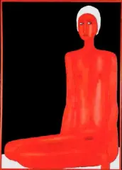 Jerzy Nowosielski, Akt (Pływaczka), 1979, olej, płótno