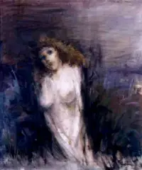 Alicja Wahl, W pejzażu ..., 1980-1985, akryl, olej, płótno