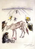 Fantastyczne zwierzę, lata 70 by Salvador Dalí, litografia, papier, sold Apr 2002