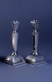 Para lichtarzy Art Deco by Autor nierozpoznany, lata 30. XX w., srebro, sold Mar 2002