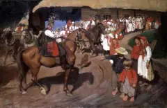 Włodzimierz Tetmajer, Wesele, olej, płótno