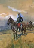 Wojciech Kossak, Konny portret hrabiego Foucauld`a