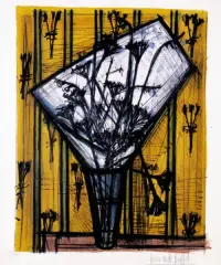 Bernard Buffet, Martwa natura, litografia, papier