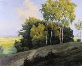 Georg Marschall, Późne lato, olej, płótno