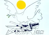 Pablo Picasso, ŚWIAT BEZ WOJEN, 10 V 1962, litografia, papier
