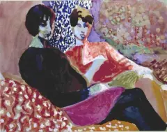 Zdzislaw Ruszkowski, DWIE SIOSTRY, po 1950, gwasz
