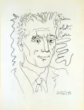 Pablo Picasso, PORTRET FRYDERYKA JOLIOT-CURIE, 26 II 1959