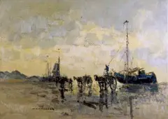 Knud Winfeld-Hansen, Zbieracze krabów, olej, płótno