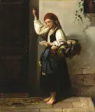 Louis Dumont, List miłosny, ok. 1860, olej, płótno