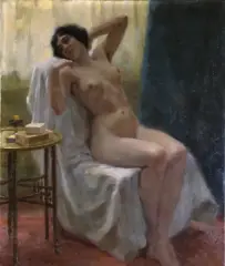 Victor Schivert, Poranek, ok. 1895, olej, płótno