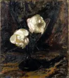 Leon Wyczółkowski, Białe róże, 1908, olej, płótno