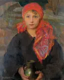 Teodor Axentowicz, Dziewczyna z dzbanem