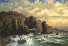 Waldemar Knoll, Pejzaż znad Morza Czarnego, 1870, olej, płótno