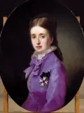 Karl (Carl) Teibler, Dama dworu austriackiego, olej, płótno