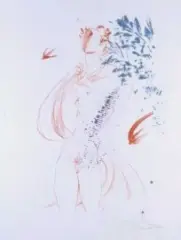 Młodość by Salvador Dalí, litografia, papier, sold Jun 2001