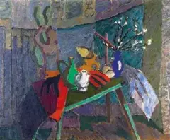 Wacław Taranczewski, Martwa natura ze świątkiem, 1947-1957, olej, płótno