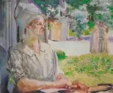 Jacek Malczewski, Melodia powrotu, 1914, olej, sklejka