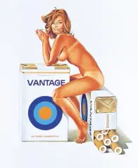 Tobacco Red by Mel Ramos, litografia, papier, sold Apr 2001