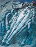 CZARNOBYLSCY JEŹDŹCY by Franciszek Starowieyski, 1990, olej, płótno, offered Apr 2001