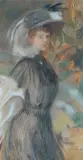 Teodor Axentowicz, Dama w kapeluszu - Jesień
